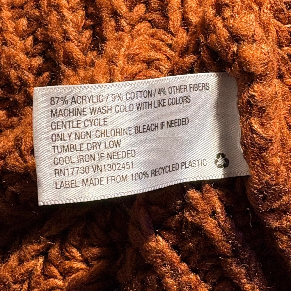 Universal Thread Rust Orange Knit Sweater Mock Ne… - image 4